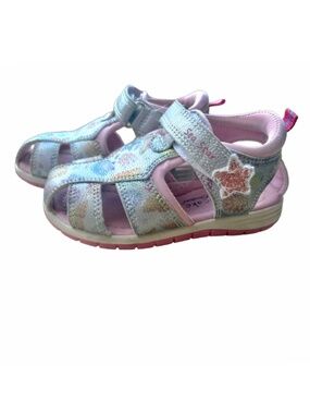 Toddler Girls Sandals Size 6 Cupcake Couture Sea Star Pink Silver